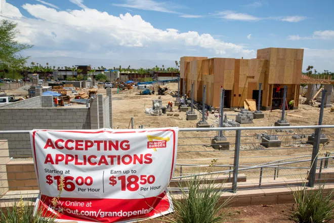 In-N-Out Burger location under construction — built with Pick's Lumber materials